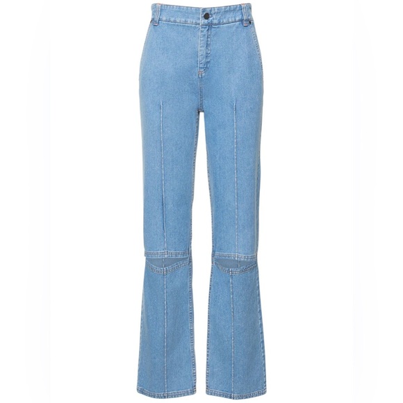 Et OchsCotton denim mid rise straight jeans